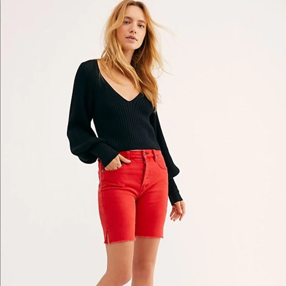 Free People Prosecco Black Sweater NWT SZ L - Picture 3 of 8